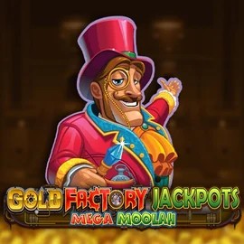 Gold Factory Jackpots Mega Moolah casino game by Aurum Signature Studios – featured logo at N1Bet Casino