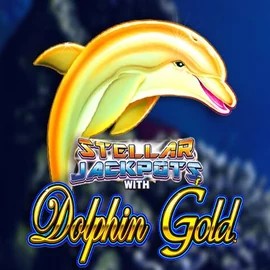 Official Jackpots logo: Dolphin Gold with Stellar Jackpots by Lightning Box Game at N1Bet Casino